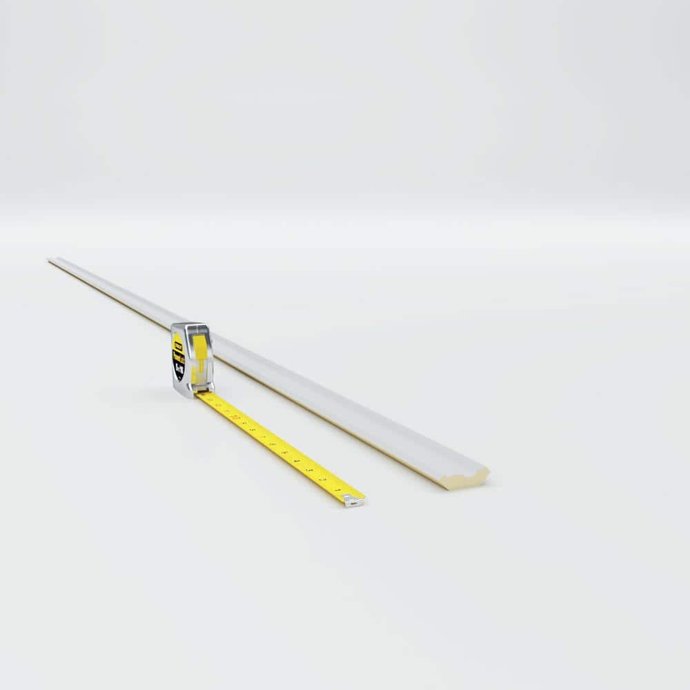 Ekena Millwork 1-1/4 in. x 1-1/4 in. x 94-1/2 in. Polyurethane Hillsborough Traditional Smooth Crown Moulding