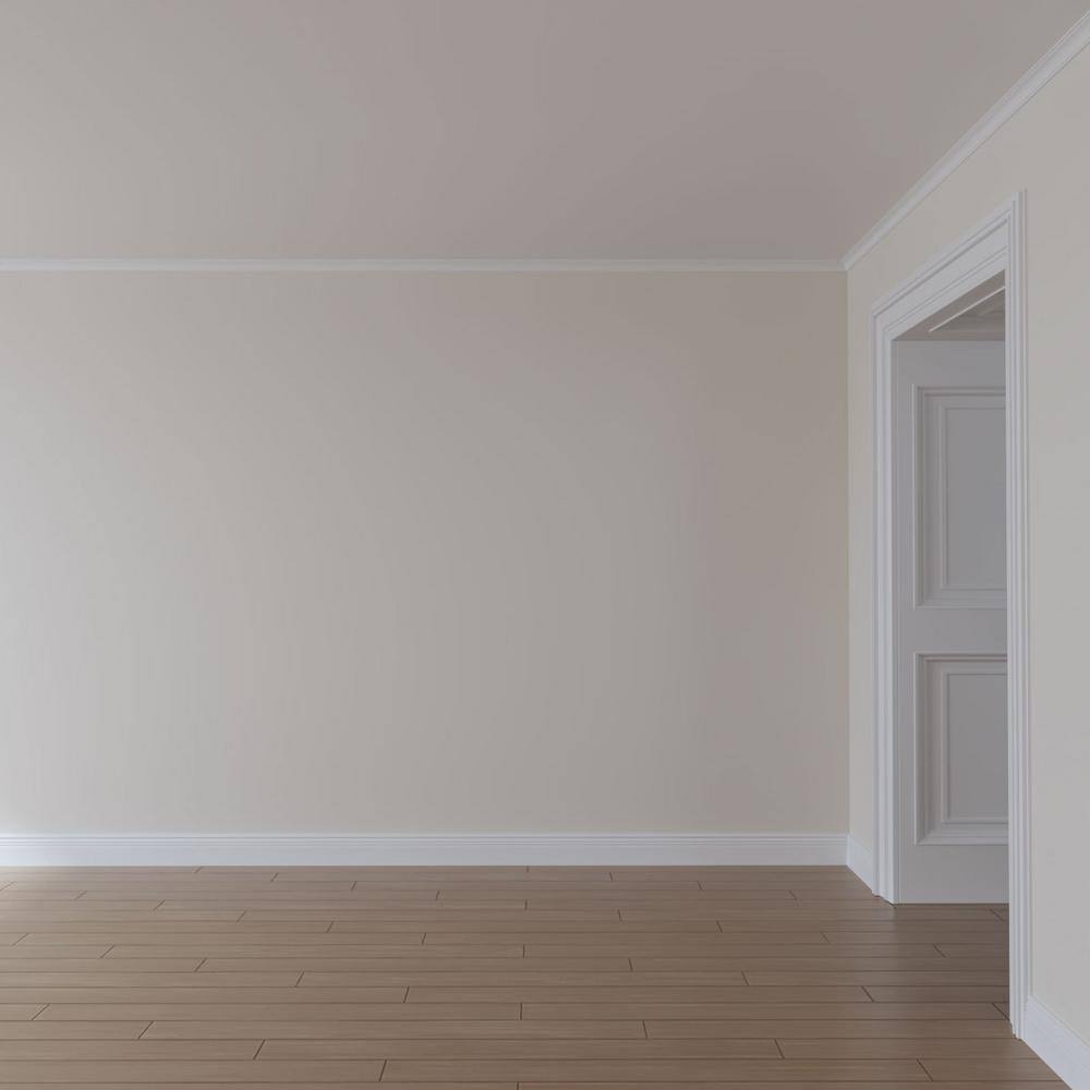 Ekena Millwork 1-1/2 in. x 1-1/2 in. x 94-1/2 in. Polyurethane Tyrone Smooth Crown Moulding