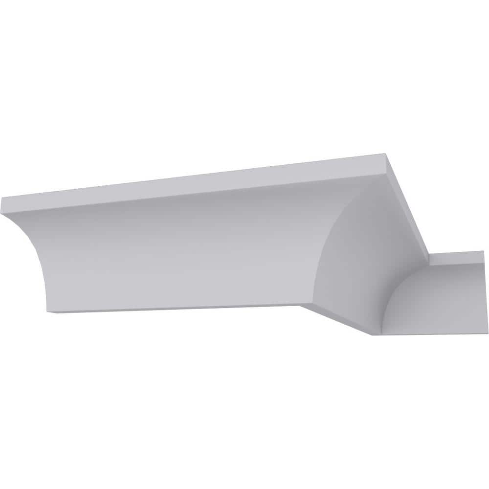 Ekena Millwork 1-7/8 in. x 2 in. x 94-1/2 in. Polyurethane Reece Traditional Smooth Crown Moulding