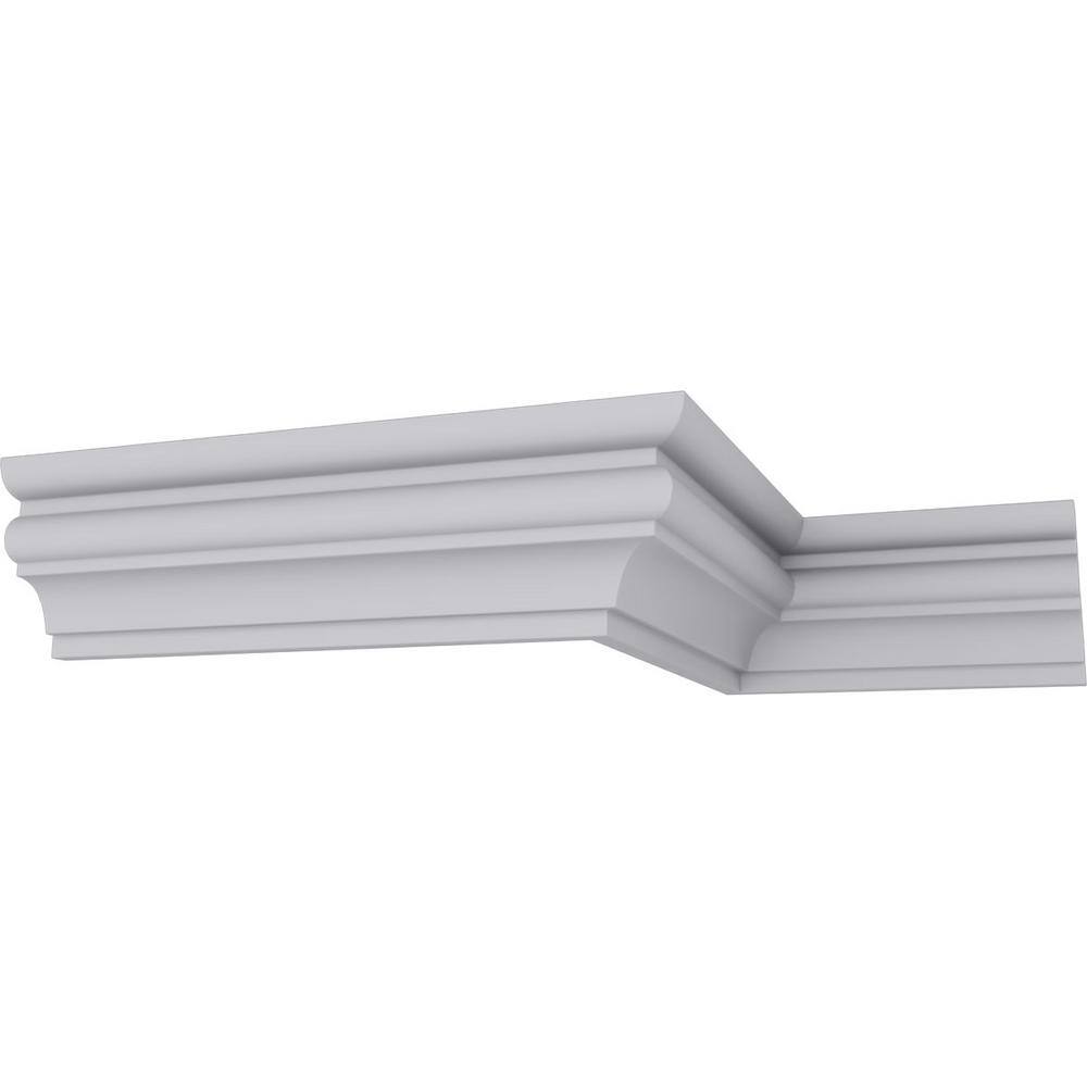 Ekena Millwork 1-7/8 in. x 2-7/8 in. x 94-1/2 in. Polyurethane Asa Smooth Crown Moulding