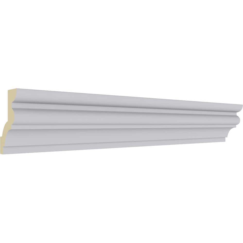 Ekena Millwork 1-7/8 in. x 2-7/8 in. x 94-1/2 in. Polyurethane Asa Smooth Crown Moulding