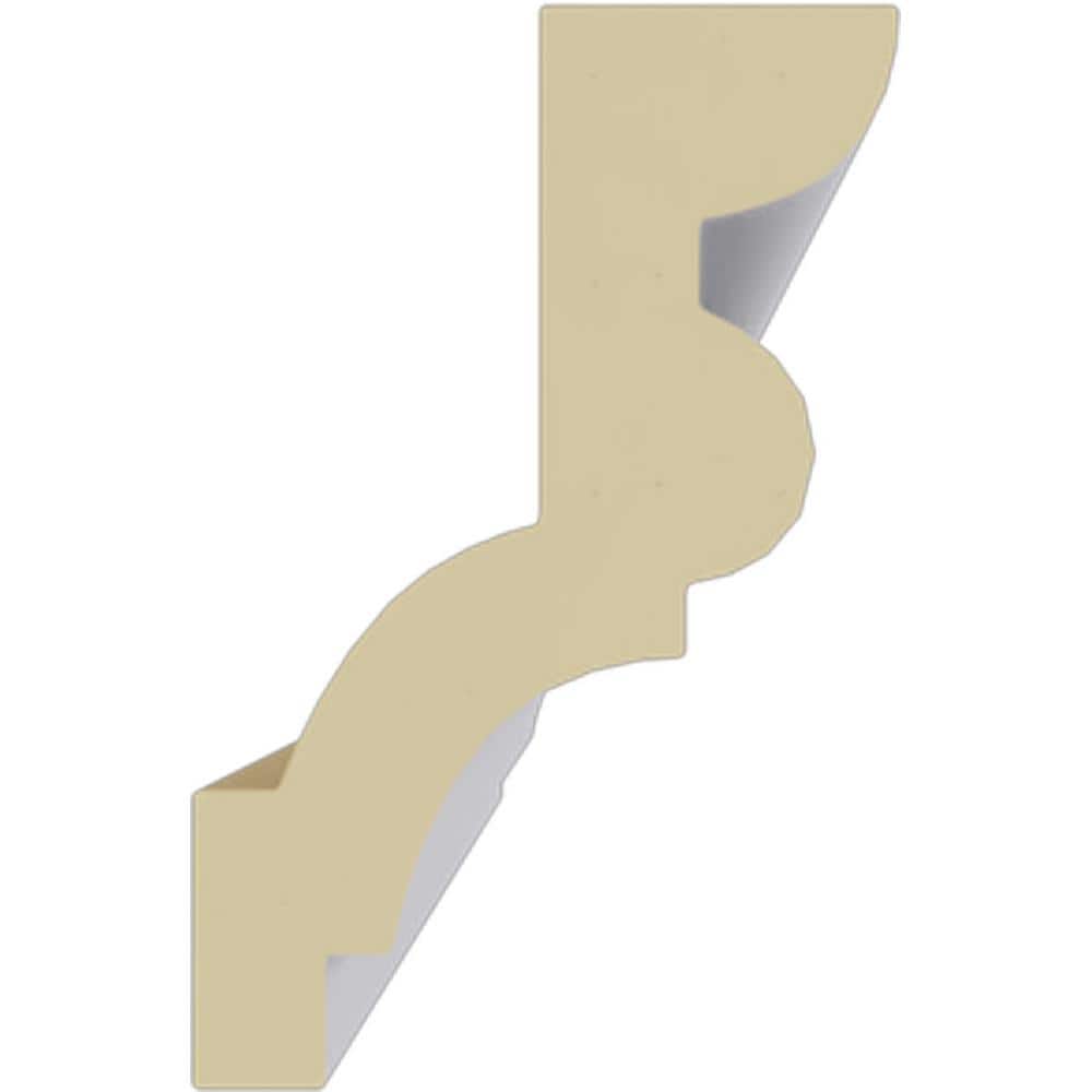 Ekena Millwork 1-7/8 in. x 2-7/8 in. x 94-1/2 in. Polyurethane Asa Smooth Crown Moulding