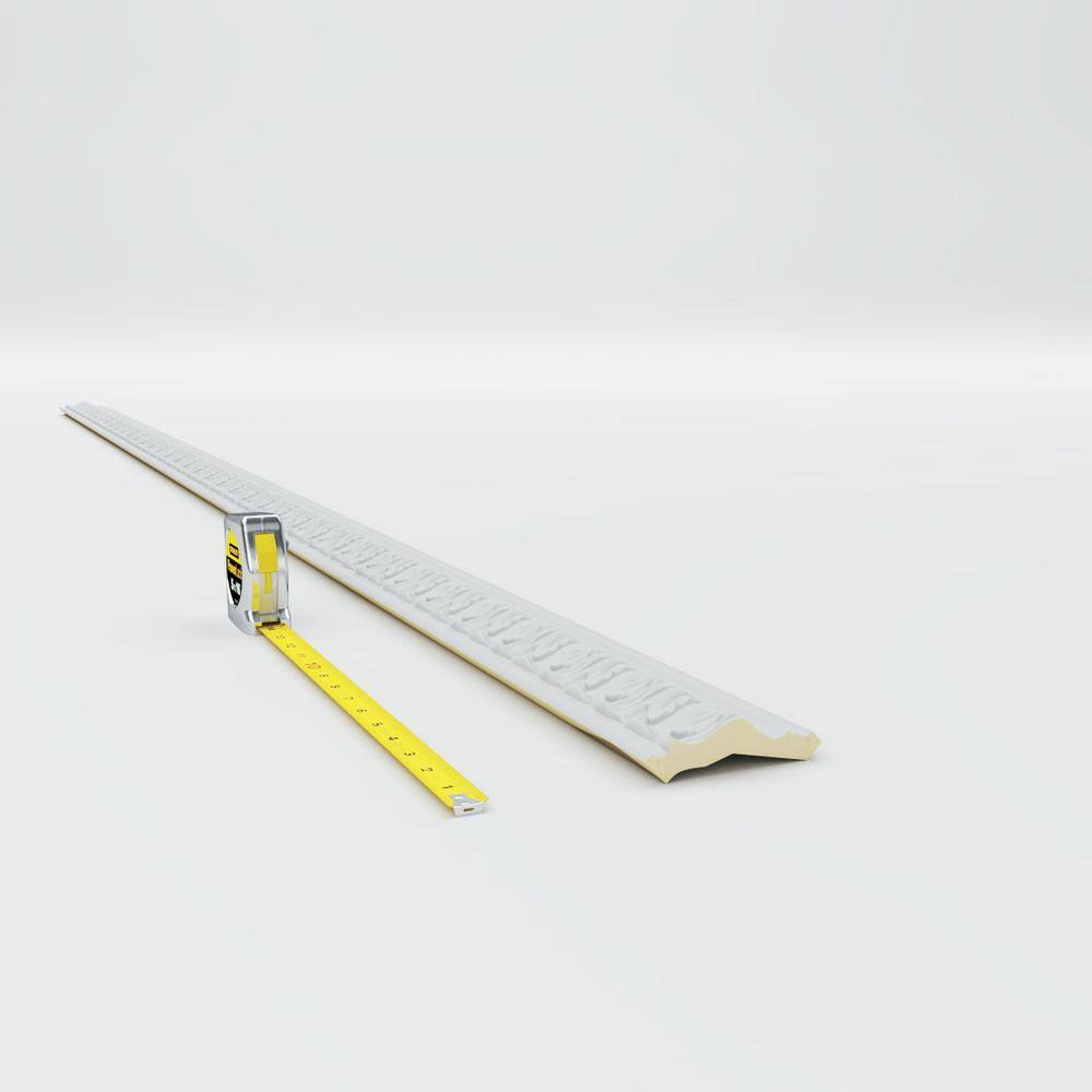 Ekena Millwork 2-5/8 in. x 2-3/4 in. x 94-1/2 in. Polyurethane Ashur Crown Moulding
