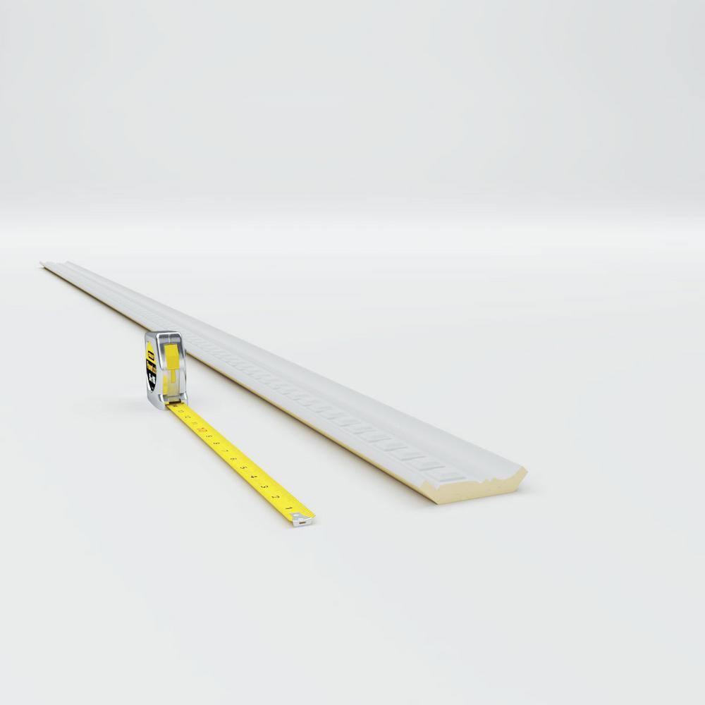Ekena Millwork 2 in. x 2-1/4 in. x 94-1/2 in. Polyurethane Blackthorne Crown Moulding
