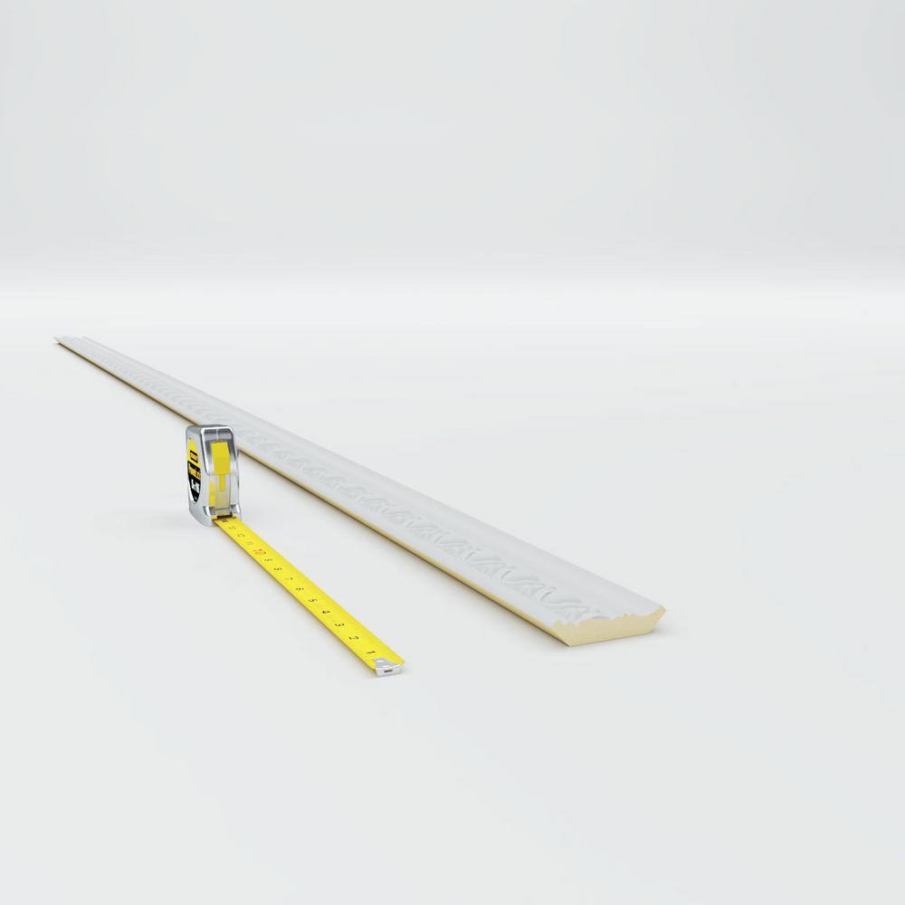 Ekena Millwork 2-1/8 in. x 2-1/8 in. x 94-1/2 in. Polyurethane Egg and Dart Crown Moulding