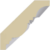 Ekena Millwork 2-1/8 in. x 2-1/8 in. x 94-1/2 in. Polyurethane Egg and Dart Crown Moulding