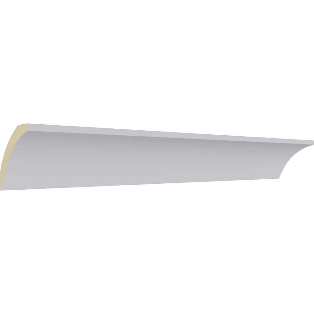 Ekena Millwork 2-5/8 in. x 2-3/8 in. x 94-1/2 in. Polyurethane Traditional Smooth Crown Moulding
