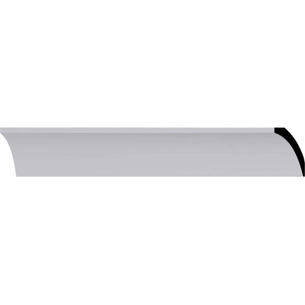 Ekena Millwork 2-5/8 in. x 2-3/8 in. x 94-1/2 in. Polyurethane Traditional Smooth Crown Moulding