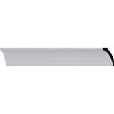 Ekena Millwork 2-5/8 in. x 2-3/8 in. x 94-1/2 in. Polyurethane Traditional Smooth Crown Moulding