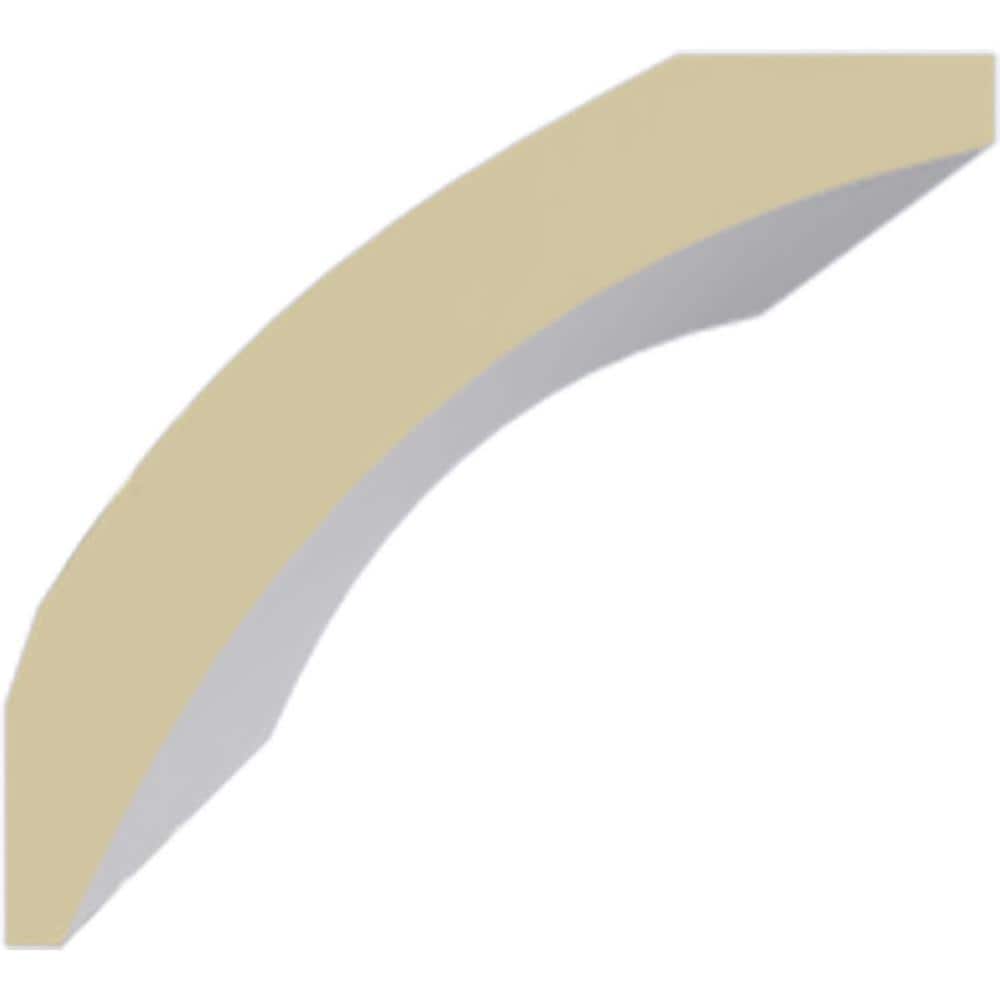 Ekena Millwork 2-5/8 in. x 2-3/8 in. x 94-1/2 in. Polyurethane Traditional Smooth Crown Moulding