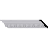 Ekena Millwork 2-3/4 in. x 2-3/4 in. x 94-1/2 in. Polyurethane Melonie Egg and Dart Crown Moulding
