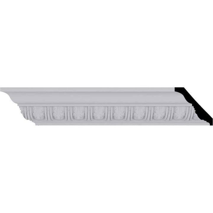Ekena Millwork 2-3/4 in. x 2-3/4 in. x 94-1/2 in. Polyurethane Melonie Egg and Dart Crown Moulding