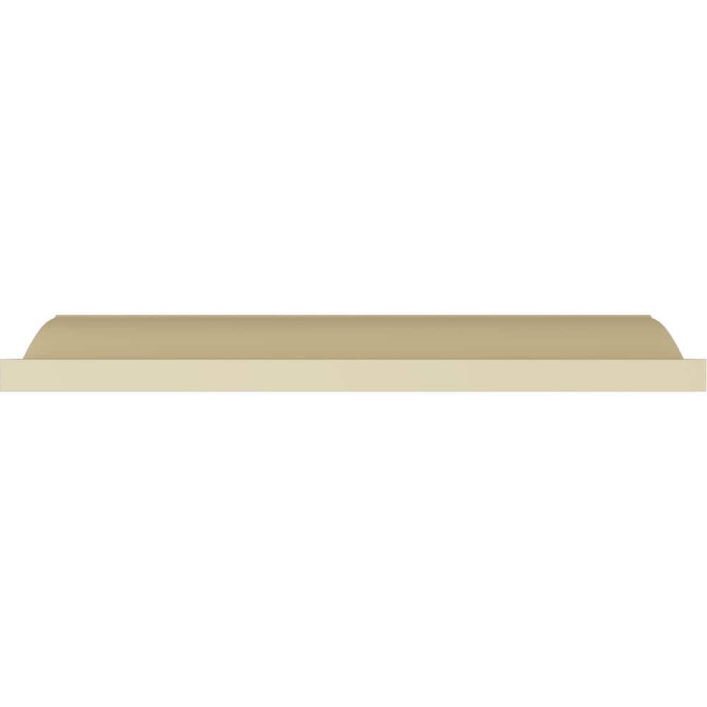 Ekena Millwork 5-3/8 in. x 2-1/8 in. x 94-1/2 in. Foster Smooth Crown Moulding