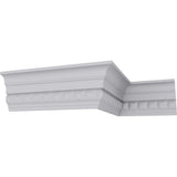 Ekena Millwork 1-7/8 in. x 3-1/2 in. x 94-1/2 in. Polyurethane Sequential Crown Moulding