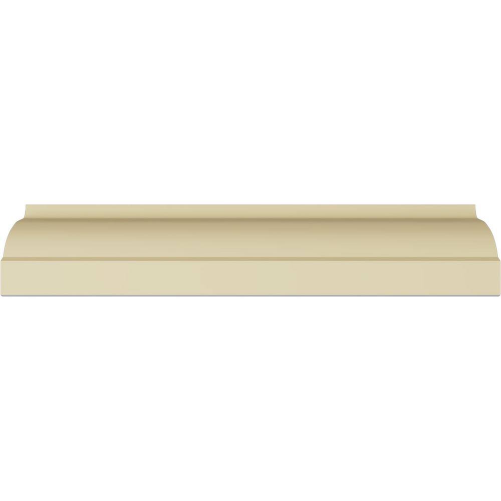 Ekena Millwork 3-1/ in. x 3-3/8 in. x 4-7/8 in. x 94-1/2 in. Holmdel Traditional Smooth Polyurethane Crown Moulding (12-Pack)
