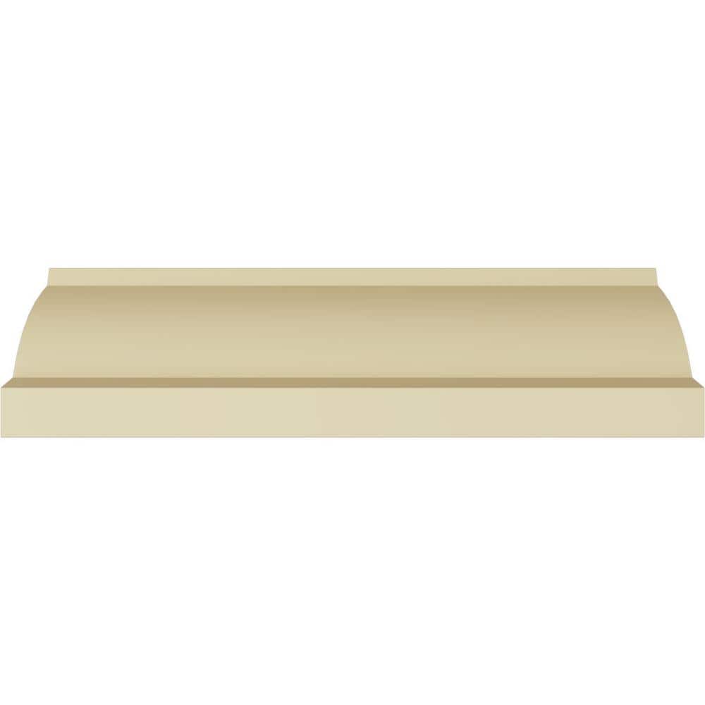 Ekena Millwork 3-1/4 in. x 3-1/4 in. x 94-1/2 in. Polyurethane Salem Traditional Smooth Crown Moulding