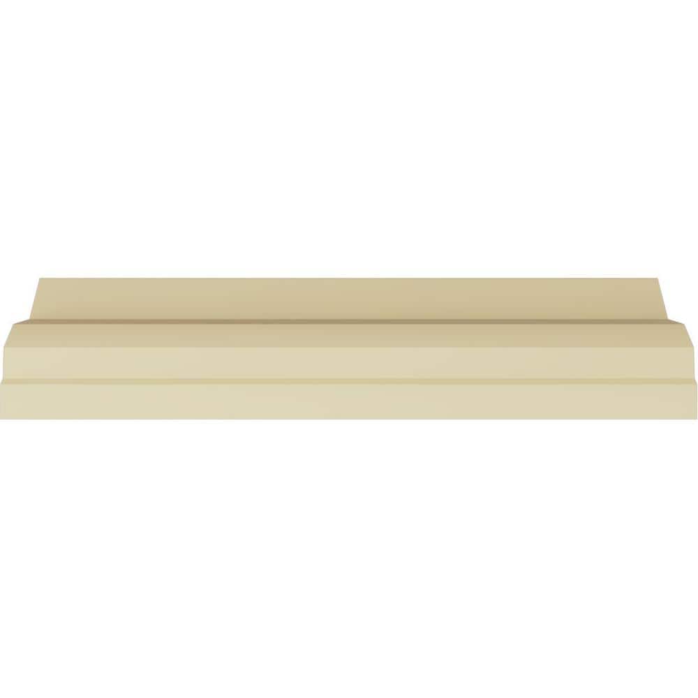 Ekena Millwork 3-7/8 in. H x 3-5/8 in. P x 5-3/8 in. F x 94-1/2 in. L Polyurethane Attica Crown Moulding (12-Pack)
