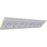 Ekena Millwork 3-5/8 in. x 3-1/8 in. x 94-1/2 in. Polyurethane Legacy Crown Moulding