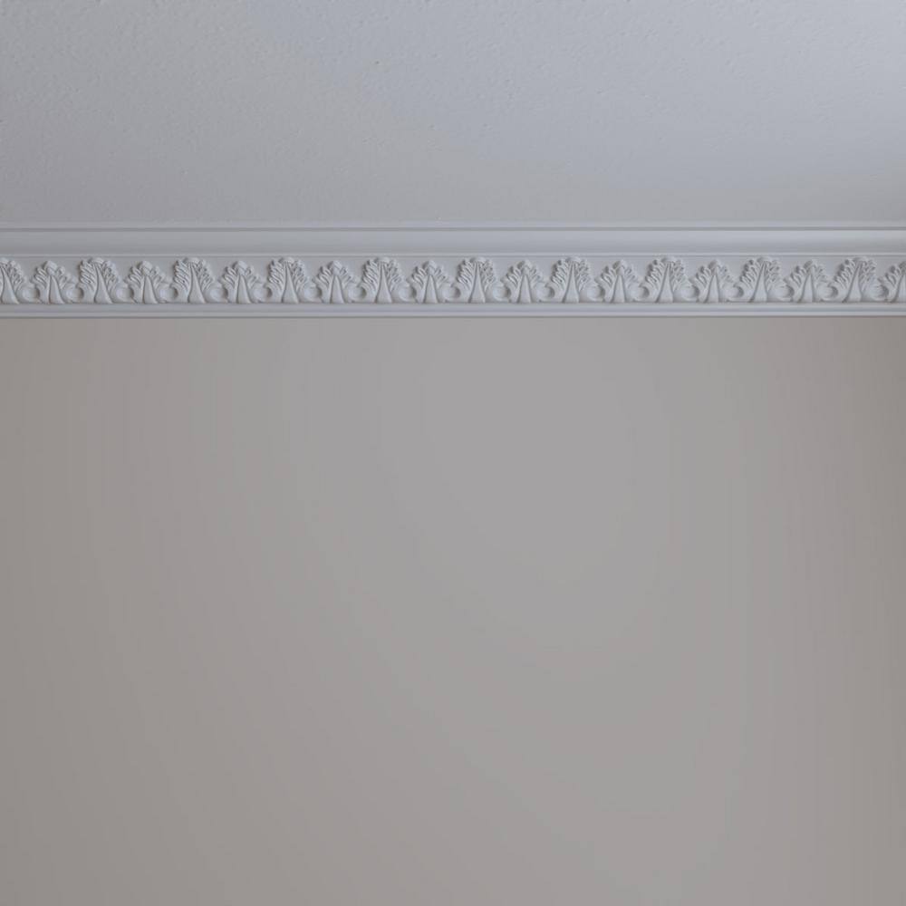 Ekena Millwork 3-5/8 in. x 3-1/8 in. x 94-1/2 in. Polyurethane Legacy Crown Moulding