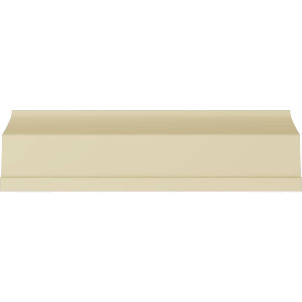 Ekena Millwork 2-1/2 in. x 5 in. x 94-1/2 in. Polyurethane Asa Acanthus Leaf Crown Moulding