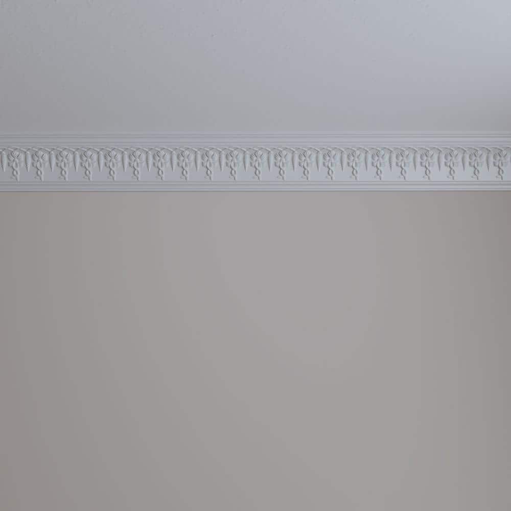 Ekena Millwork 2-3/4 in. x 4-1/4 in. x 94-1/2 in. Polyurethane Scott Crown Moulding