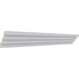Ekena Millwork 4-1/4 in. x 4-1/4 in. x 94-1/2 in. Polyurethane Eris Step Crown Moulding