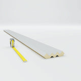 Ekena Millwork 4-1/4 in. x 4-1/4 in. x 94-1/2 in. Polyurethane Eris Step Crown Moulding