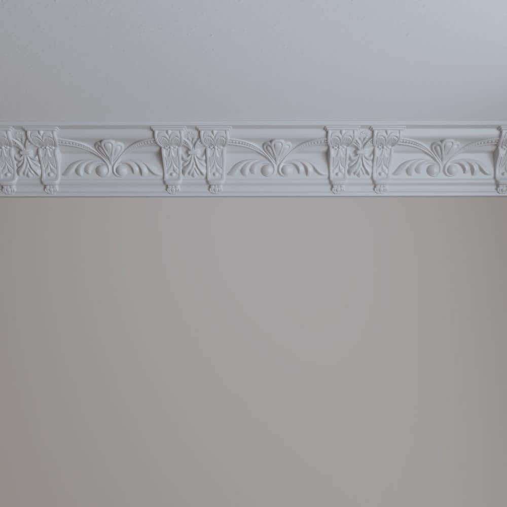 Ekena Millwork 4-1/4 in. x 4-7/8 in. x 94-1/2 in. Polyurethane Jonee Crown Moulding