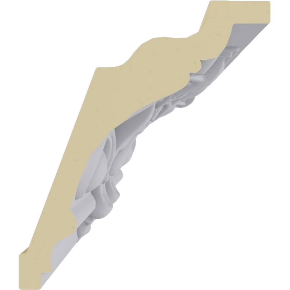 Ekena Millwork 4-1/4 in. x 4-7/8 in. x 94-1/2 in. Polyurethane Jonee Crown Moulding