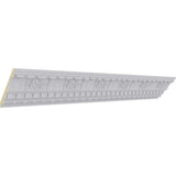 Ekena Millwork 4-3/4 in. x 4-3/4 in. x 94-1/2 in. Polyurethane Wakefield Crown Moulding