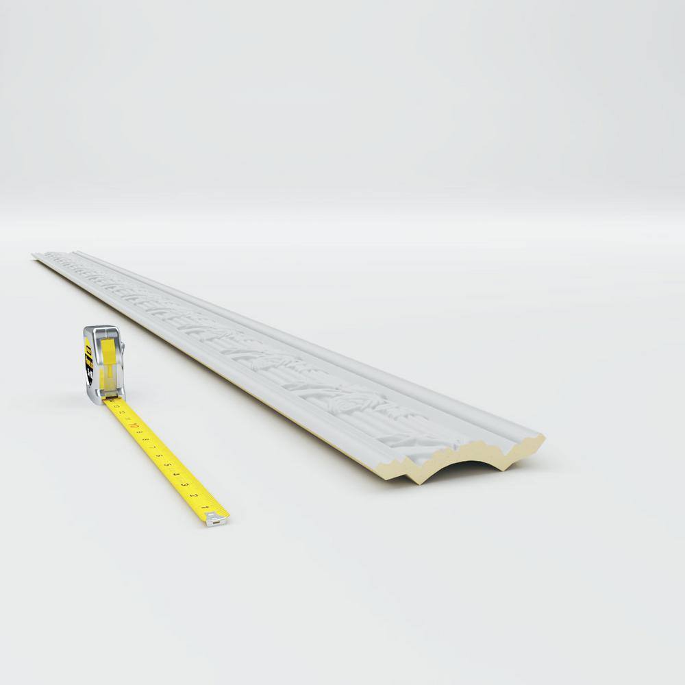 Ekena Millwork 4-1/4 in. x 4-1/4 in. x 94-1/2 in. Polyurethane Winston Crown Moulding