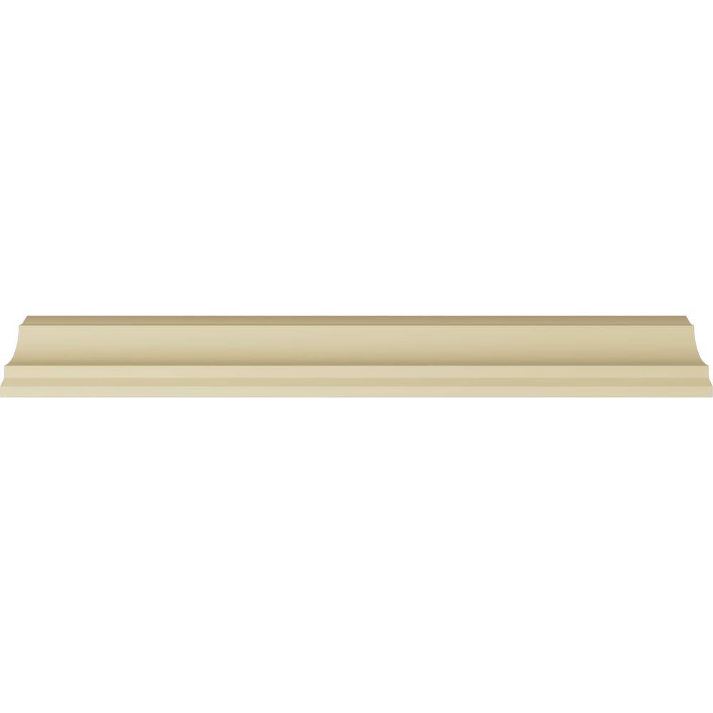 Ekena Millwork 4-1/4 in. x 4-1/4 in. x 94-1/2 in. Polyurethane Winston Crown Moulding