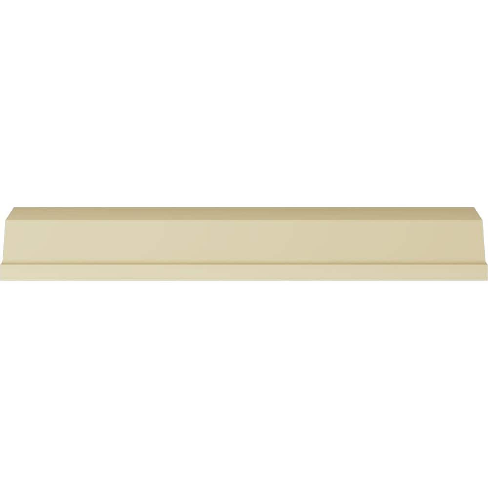 Ekena Millwork 3-3/4 in. x 5-1/2 in. x 94-1/2 in. Polyurethane Rose Crown Moulding