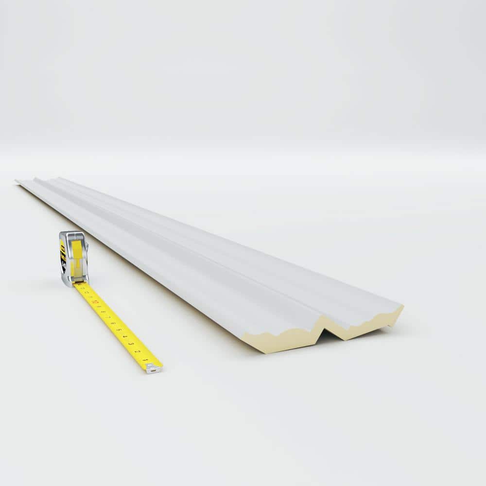 Ekena Millwork 4-3/4 in. x 6-1/4 in. x 94-1/2 in. Polyurethane Alexa Smooth Crown Moulding