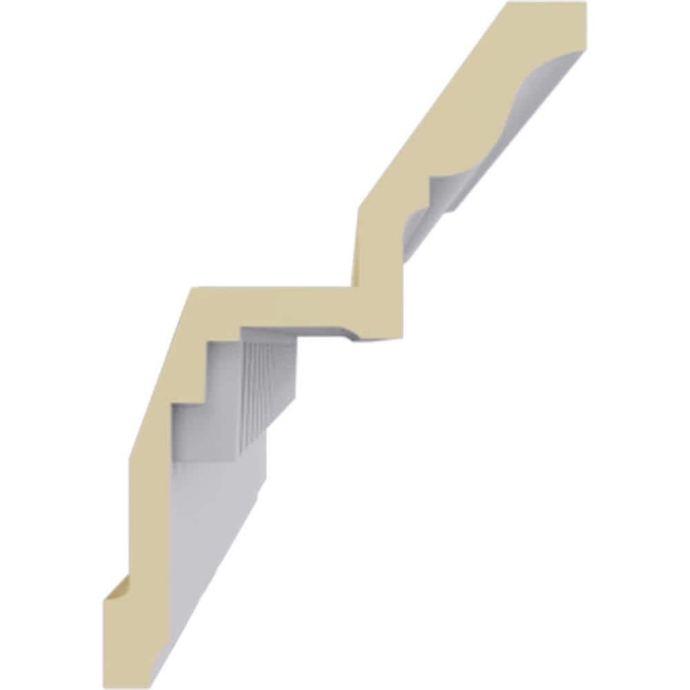 Ekena Millwork 4-3/4 in. x 6-3/4 in. x 94-1/2 in. Polyurethane Dentil Crown Moulding