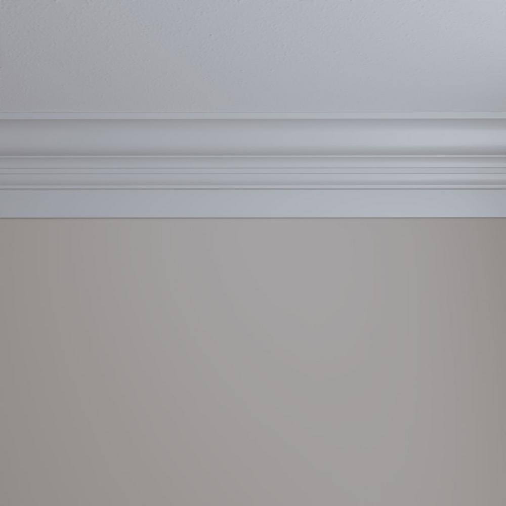 Ekena Millwork 5-1/2 in. x 94-1/2 in. x 6-7/8 in. Polyurethane Crown Fascia Moulding