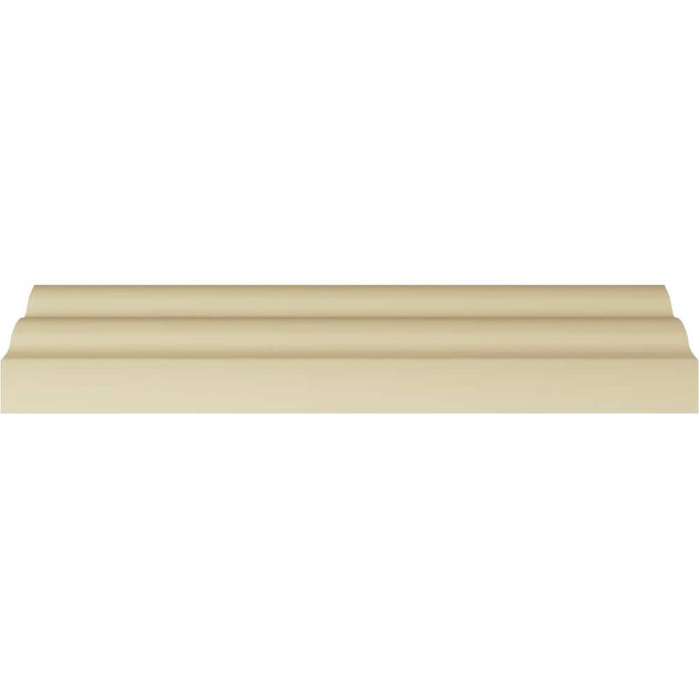 Ekena Millwork 5-1/2 in. x 94-1/2 in. x 6-7/8 in. Polyurethane Crown Fascia Moulding