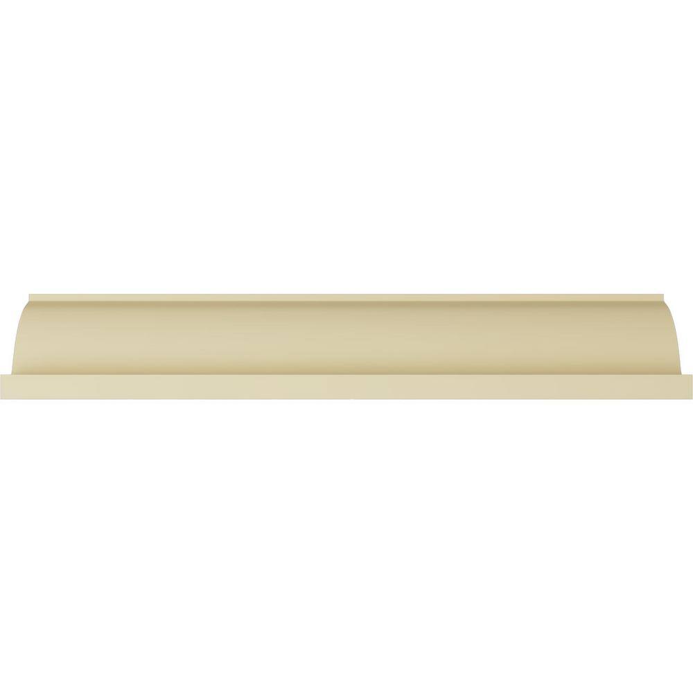 Ekena Millwork 4-5/8 in. x 5-5/8 in. x 94-1/2 in. Polyurethane Marseille Crown Moulding