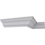 Ekena Millwork 5-7/8 in. x 5-7/8 in. x 94-1/2 in. Polyurethane Edwards Crown Moulding