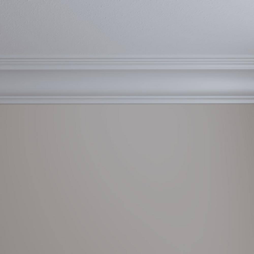 Ekena Millwork 5-7/8 in. x 5-7/8 in. x 94-1/2 in. Polyurethane Edwards Crown Moulding