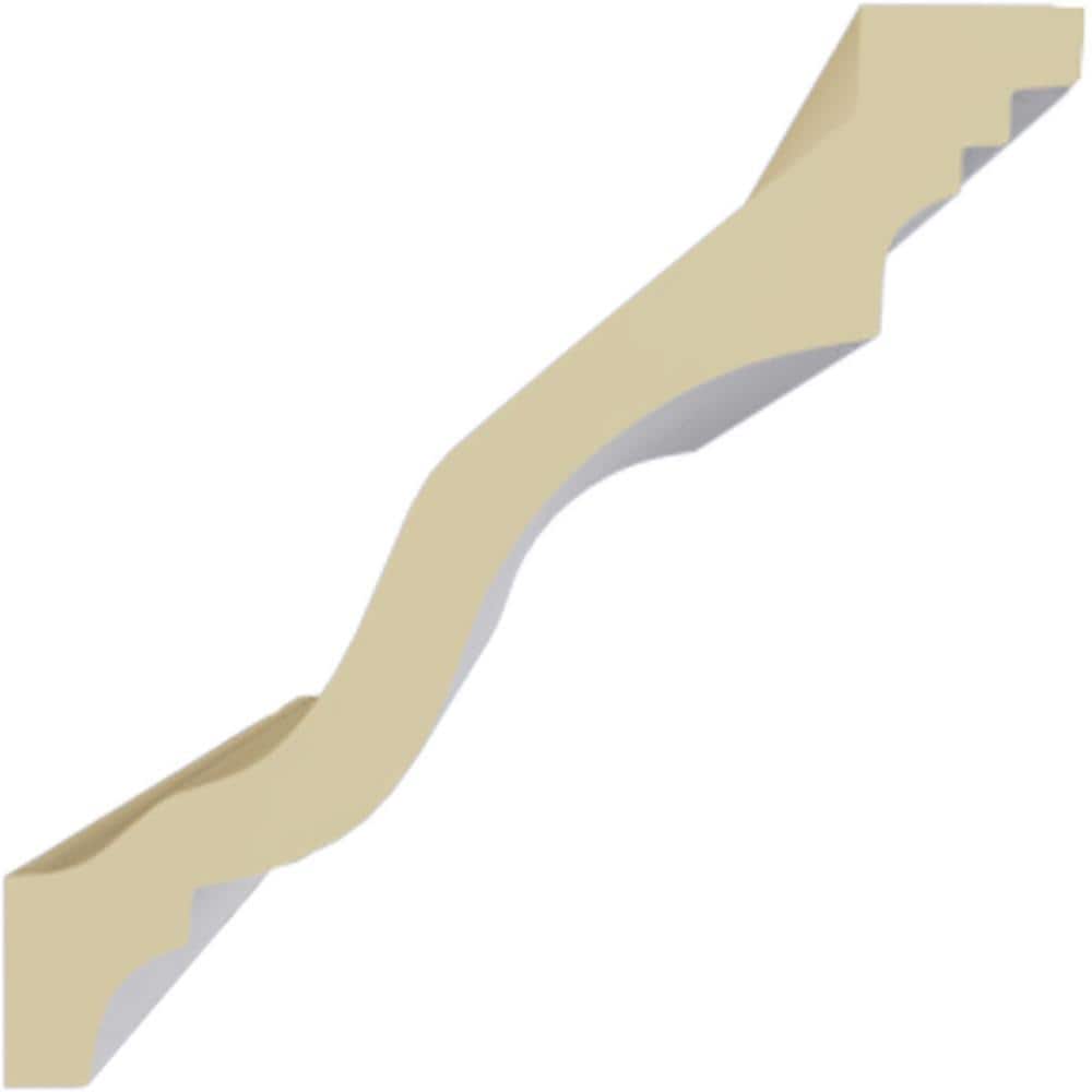 Ekena Millwork 5-7/8 in. x 5-7/8 in. x 94-1/2 in. Polyurethane Edwards Crown Moulding
