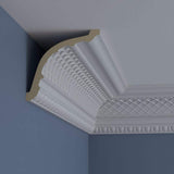 Ekena Millwork 6-3/8 in. x 6 in. x 94-1/2 in. Polyurethane Brighton Crown Moulding