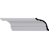 Ekena Millwork 6-3/8 in. x 6 in. x 94-1/2 in. Polyurethane Brighton Crown Moulding