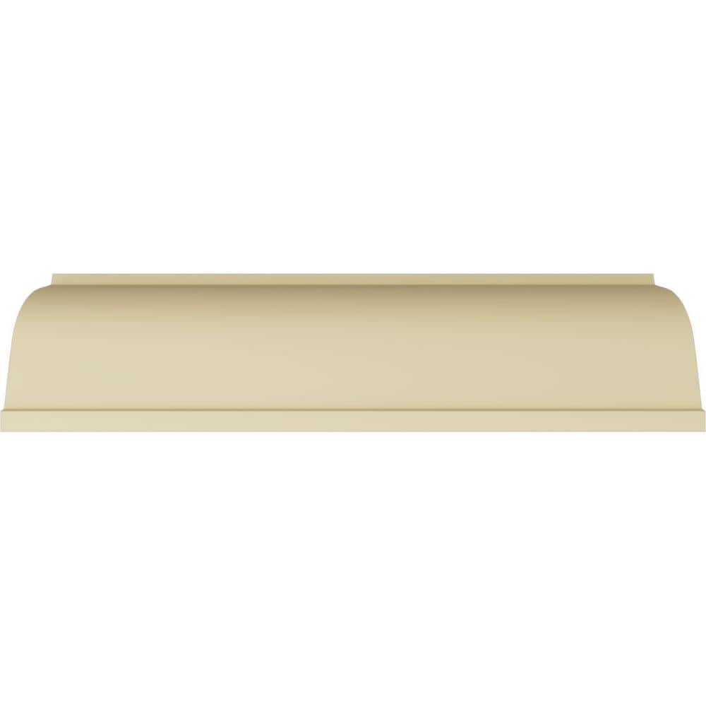 Ekena Millwork 6-3/8 in. x 6 in. x 94-1/2 in. Polyurethane Brighton Crown Moulding