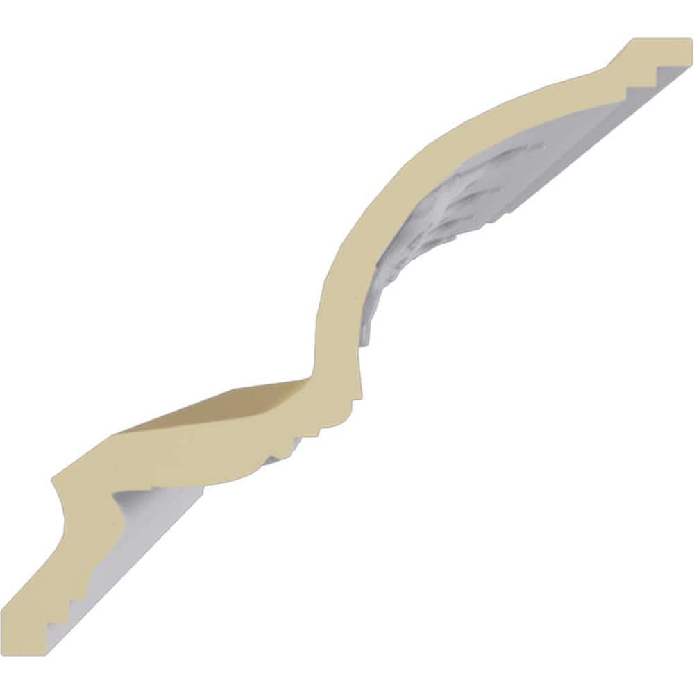 Ekena Millwork 7 in. x 6-1/4 in. x 94-1/2 in. Polyurethane Egg and Dart Crown Moulding