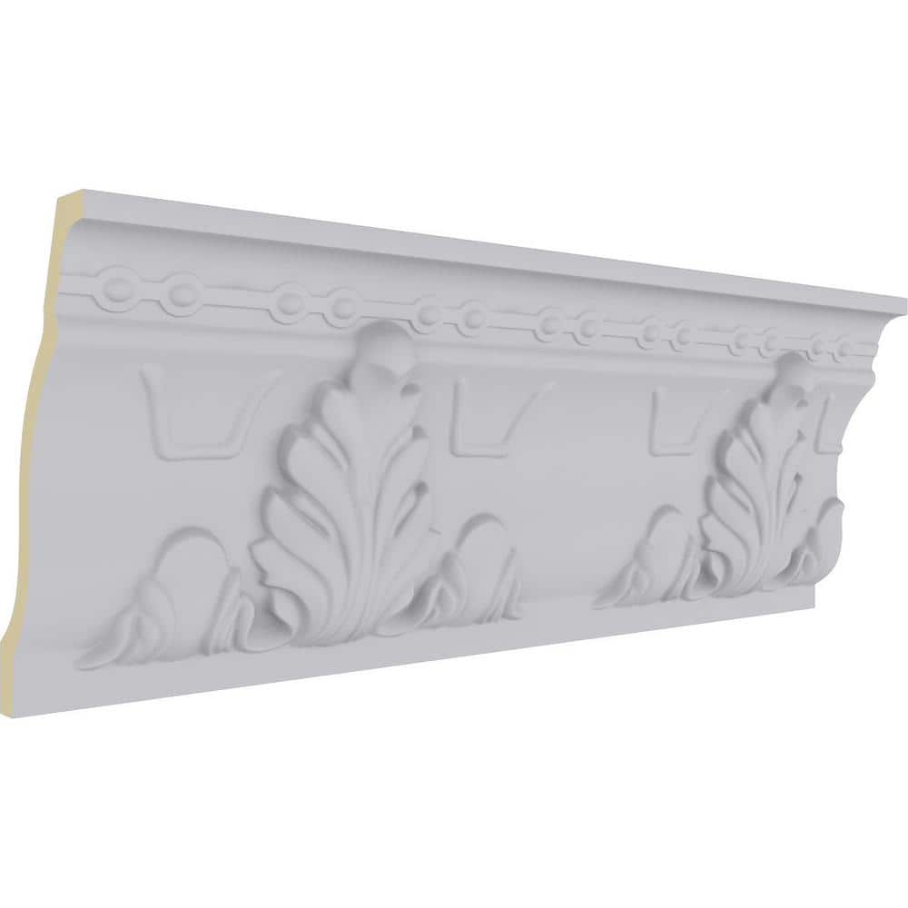 Ekena Millwork 3-3/4 in. x 9-1/4 in. x 94-1/2 in. Polyurethane Alexandria Crown Moulding