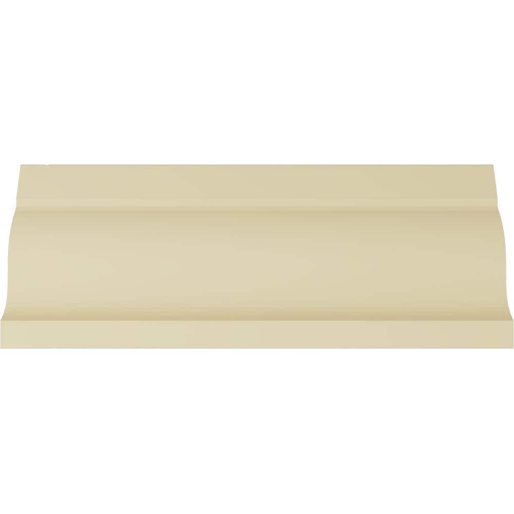 Ekena Millwork 3-3/4 in. x 9-1/4 in. x 94-1/2 in. Polyurethane Alexandria Crown Moulding