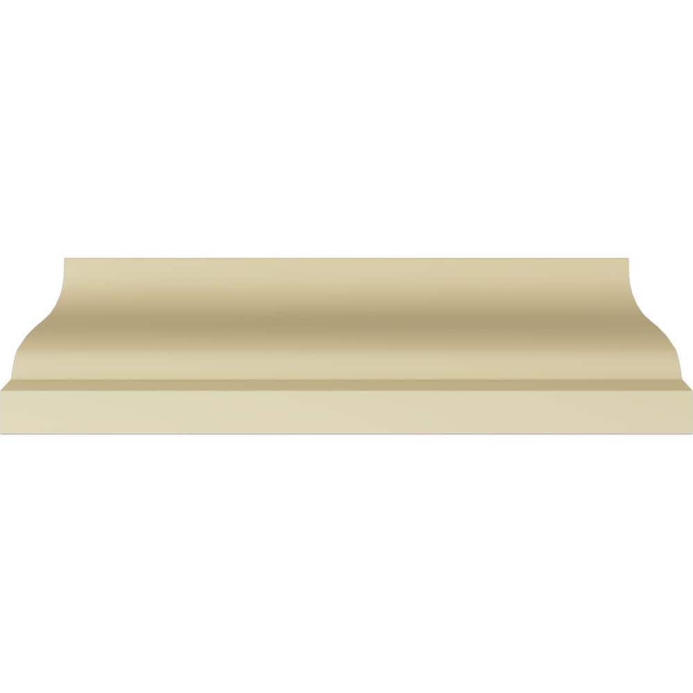 Ekena Millwork 7 in. x 8-3/4 in. x 94-1/2 in. Polyurethane Alexandria Crown Moulding