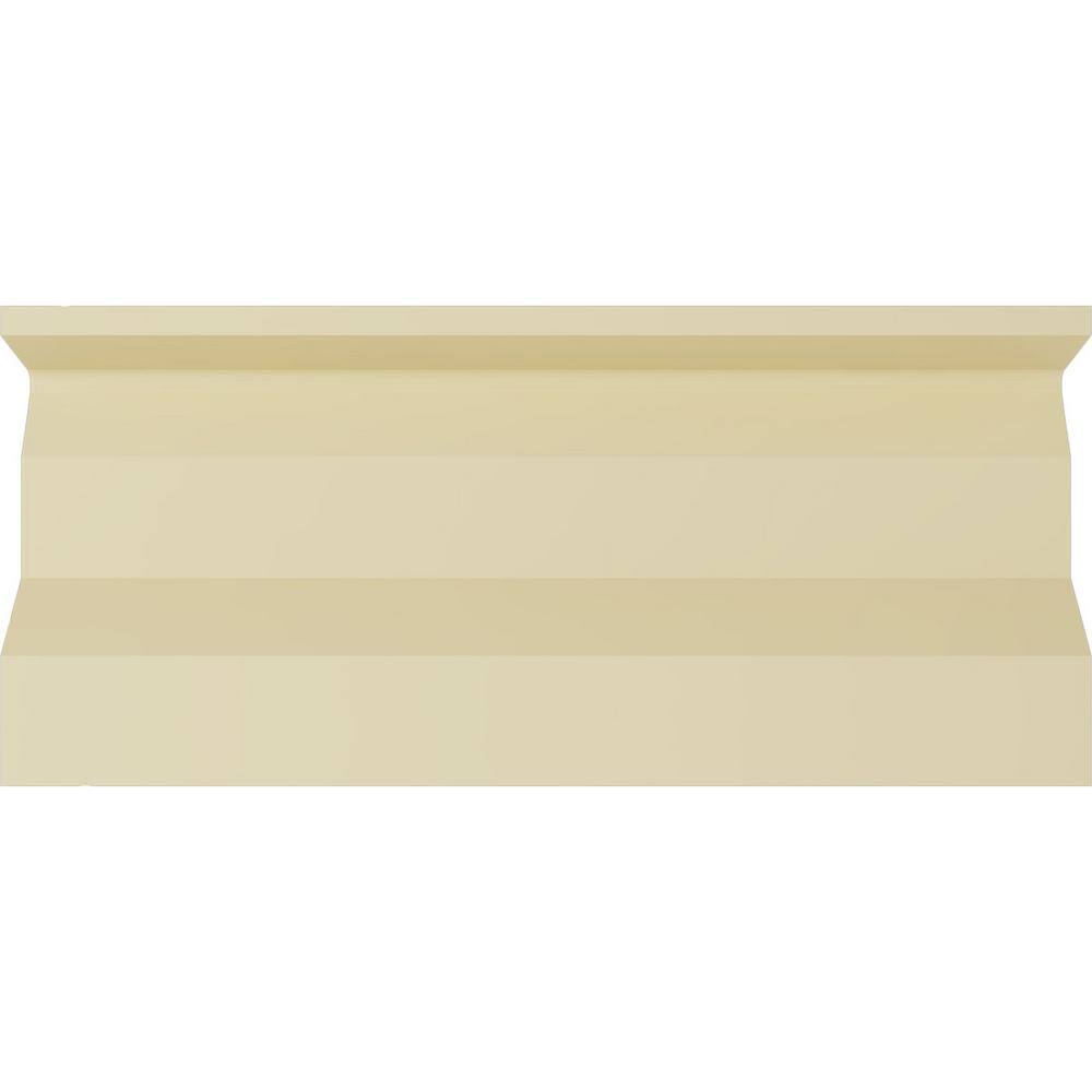 Ekena Millwork 3-5/8 in. x 11-7/8 in. x 94-1/2 in. Polyurethane Standard Crown Moulding