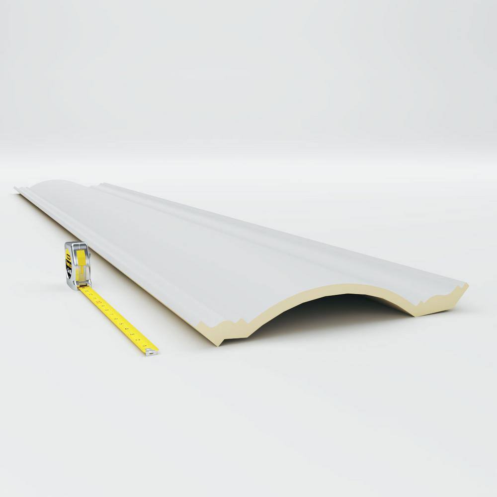 Ekena Millwork 11-7/8 in. x 11-7/8 in. x 94-1/2 in. Polyurethane Claremont Crown Moulding